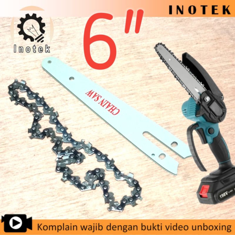 Jual Chainsaw 6 Inch Rantai Dan Atau Plat Chain Guidebar Senso Gergaji
