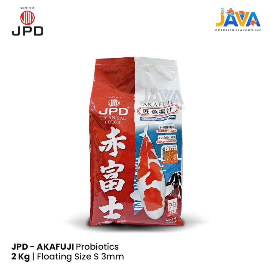 Jual JPD Akafuji Size S Floating 2 kg ORI Pack Pakan/Pelet Koi | Shopee ...