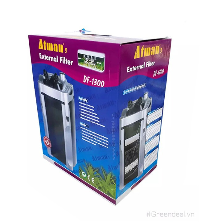 Jual FILTER ATMAN DF-1300 AQUARIUM CANISTER EXTERNAL FILTER | Shopee ...