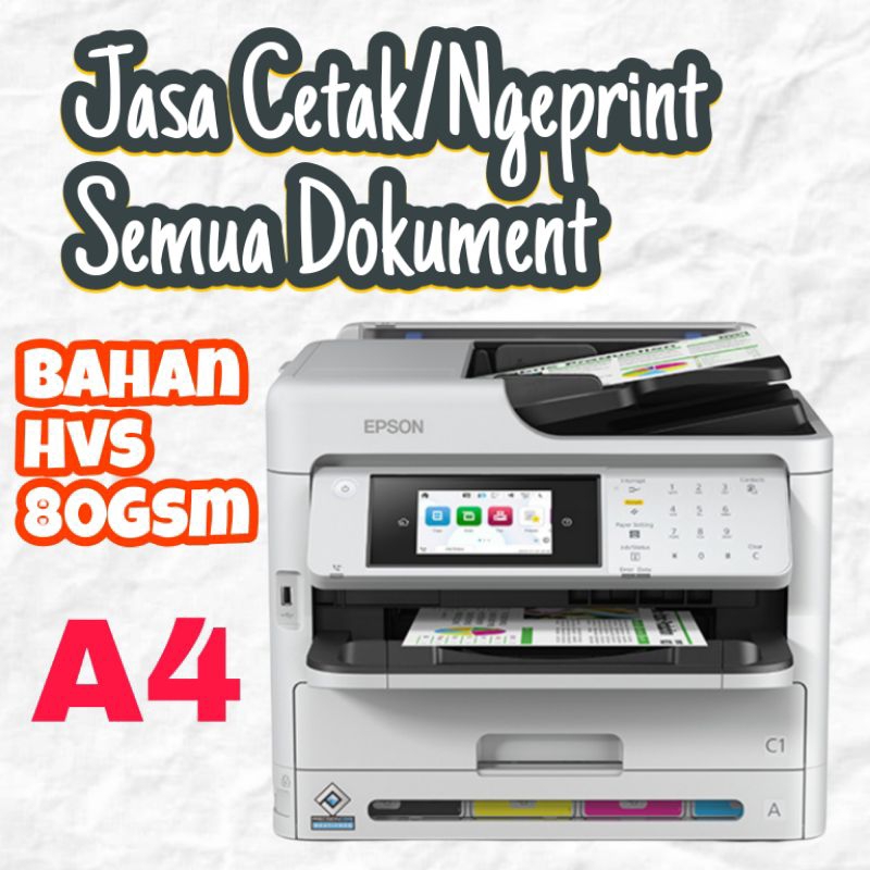 Jasa Print dan Cetak Buku Semua File Bahan Hvs A4 80Gsm