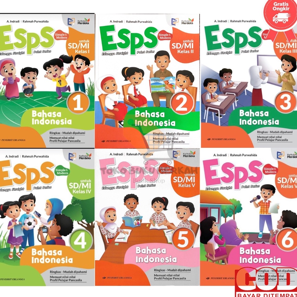 Jual KURIKULUM MERDEKA BUKU ESPS BAHASA INDONESIA SDMI Kelas 1 2 3 4 5 ...