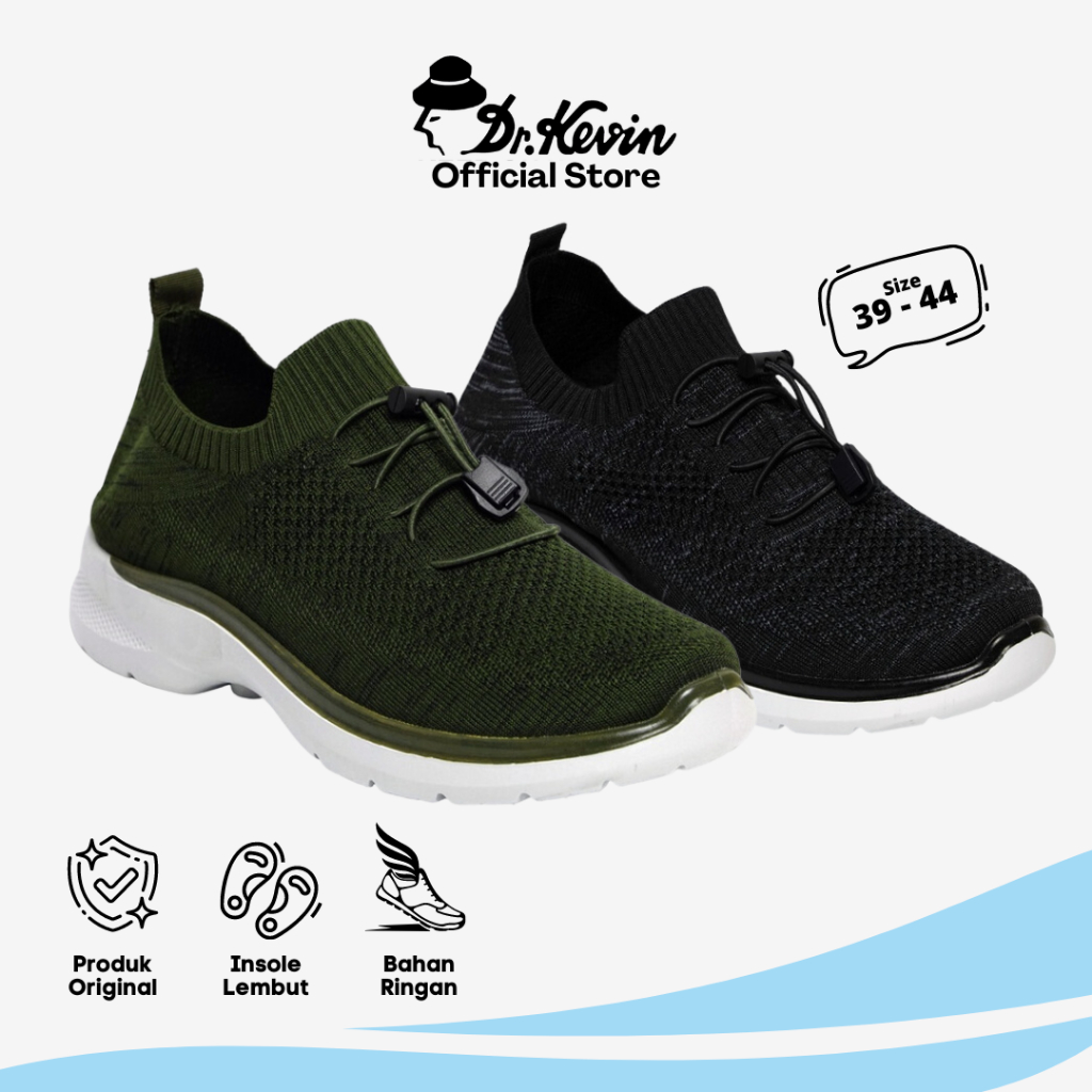 Jual LIMITED STOCK Kevin Sepatu Sport Pria Kets Sneakers Olah