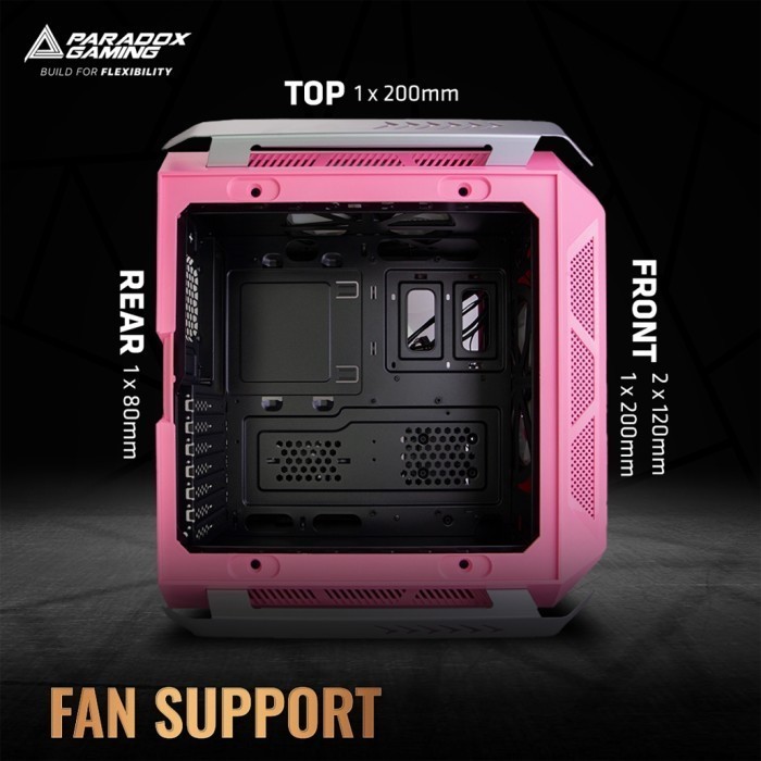 Jual Paradox Gaming Case Ravager Pink - ATX Tempered Glass | Shopee ...