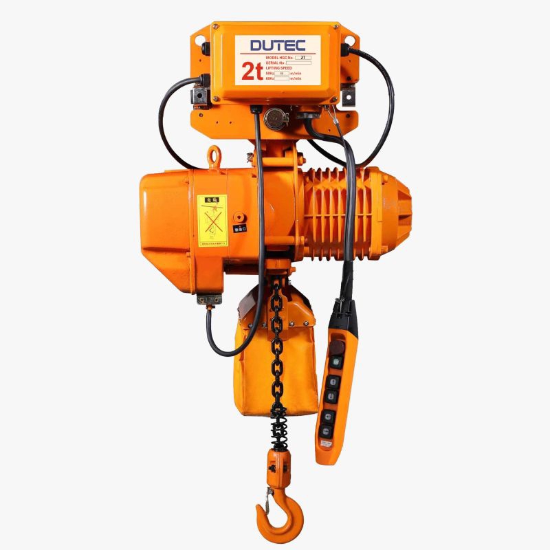 Jual Electric Chain Hoist Double Chain 1Ton x 6 Meter With Trolley ...