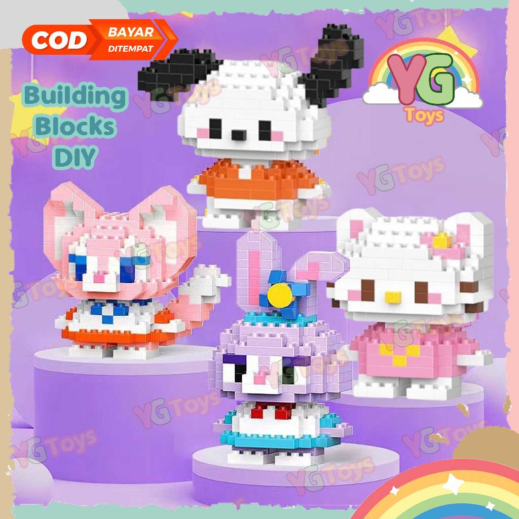 Jual YGtoys Nano Block DIY Bricks Mini Building Blocks Mainan Balok ...