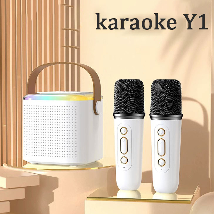 Jual Mini Speaker Bluetooth Karaoke Y1 FREE 2 Mic Wireless Bluetooth ...