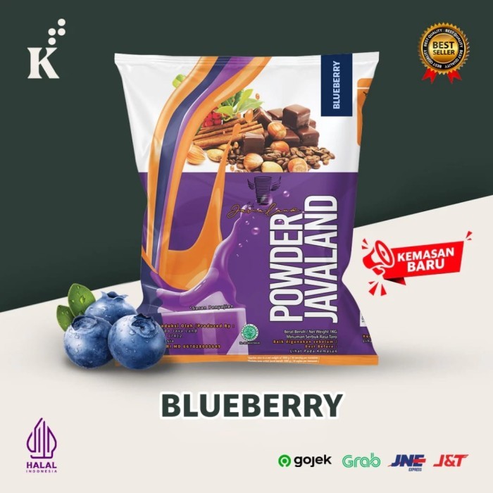 Jual Bubuk Rasa Bluberry 1Kg By Javaland Grande | Shopee Indonesia
