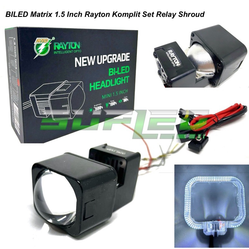 Jual Biled Projector 1.5 Inch Mini Biled Rayton Rtd 50 Watt | Shopee ...