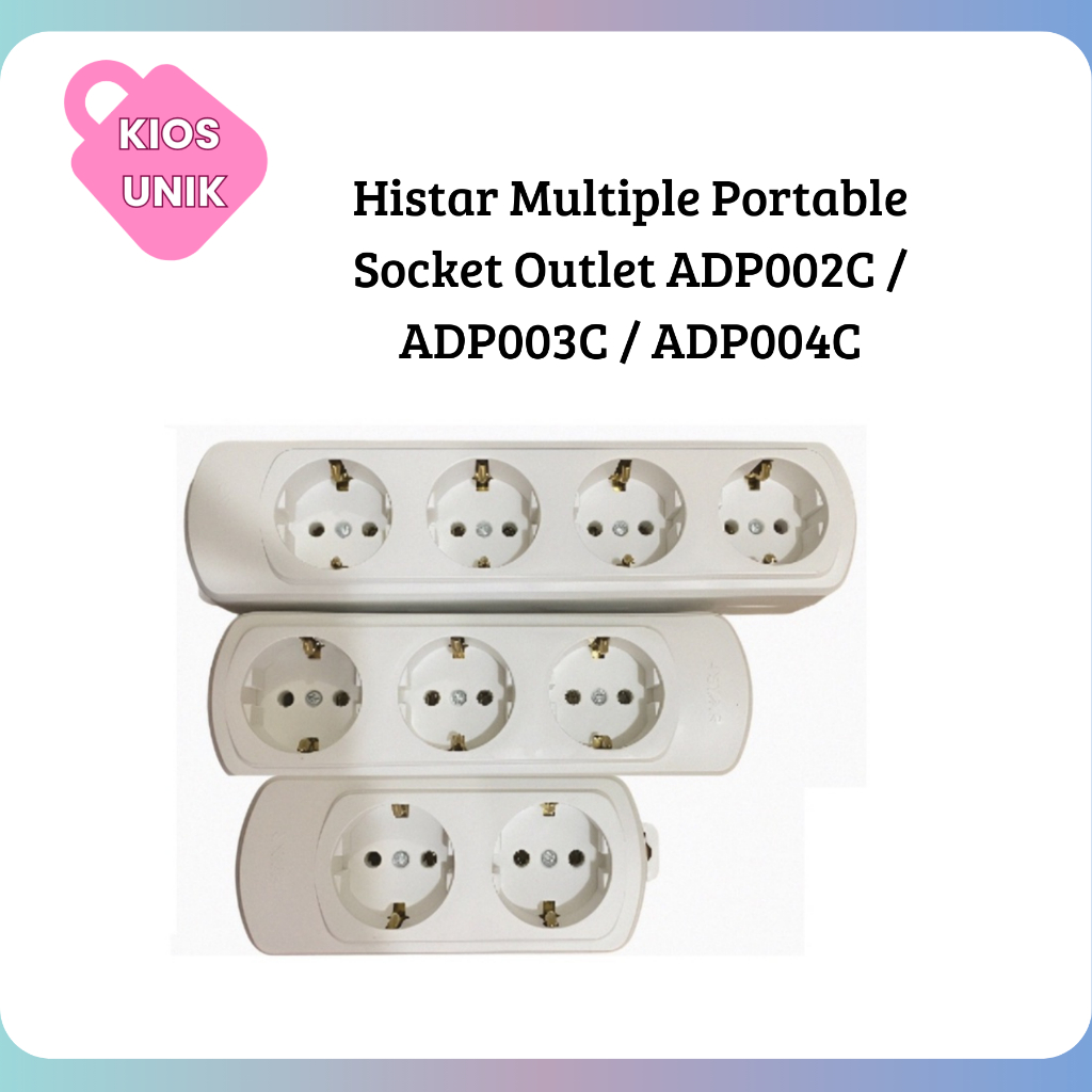 Jual Histar Multiple Portable Socket Outlet ADP002C / ADP003C / ADP004C ...