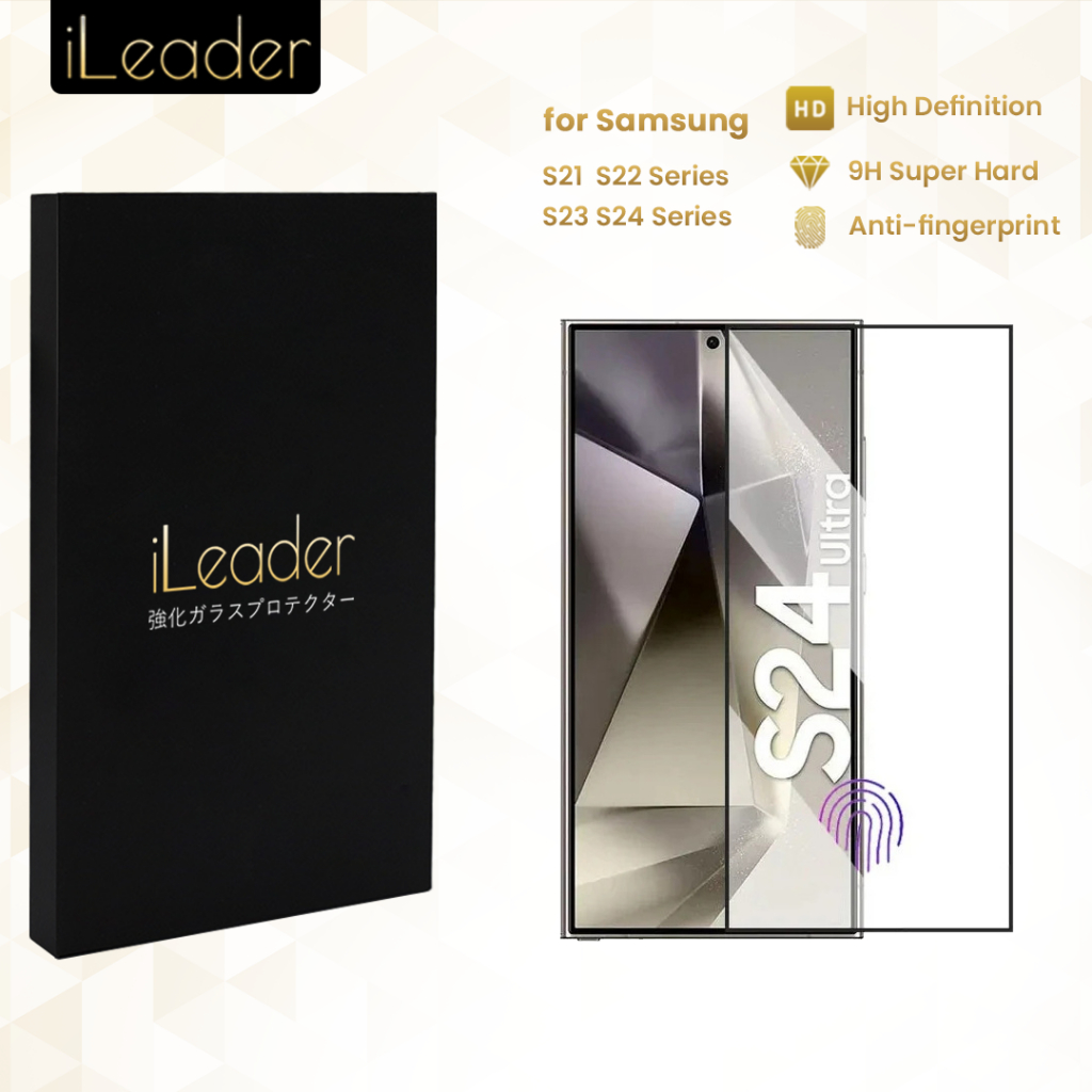 Jual iLeader Samsung HD Tempered Glass Full Covered Anti Gores Screen ...