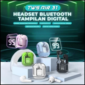 Headset Bluetooth Tws AIR31 Earbuds In Ear Headset Noise Cancelling Bluetooth HiFi HD LED