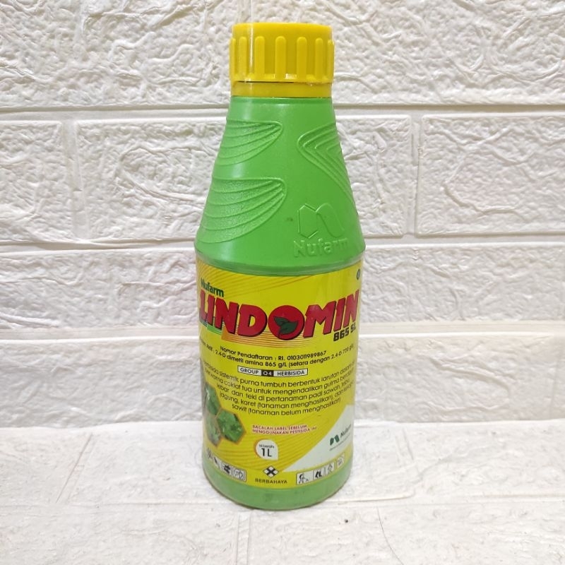 Jual Herbisida Lindomin 865SL 1 Liter Racun Rumput Gulma Daun Lebar dan ...