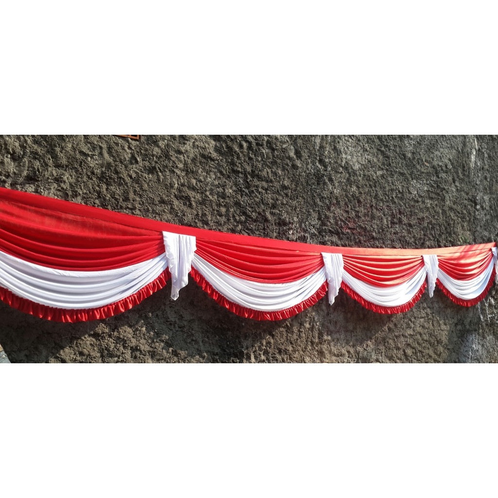 Jual Rumbai Merah Putih | Rombe Agustusan | Rumbai Tenda | Shopee Indonesia