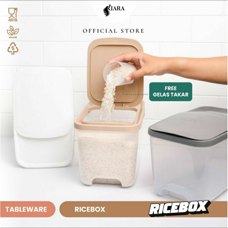 Jual Kiara Rice Box Tempat Beras 5 Kg | Shopee Indonesia