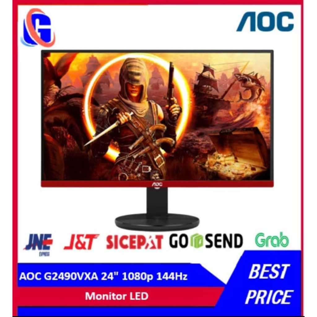 Jual Monitor LED Gaming AOC 24" G2490VXA VA Full HD 144Hz | Shopee ...