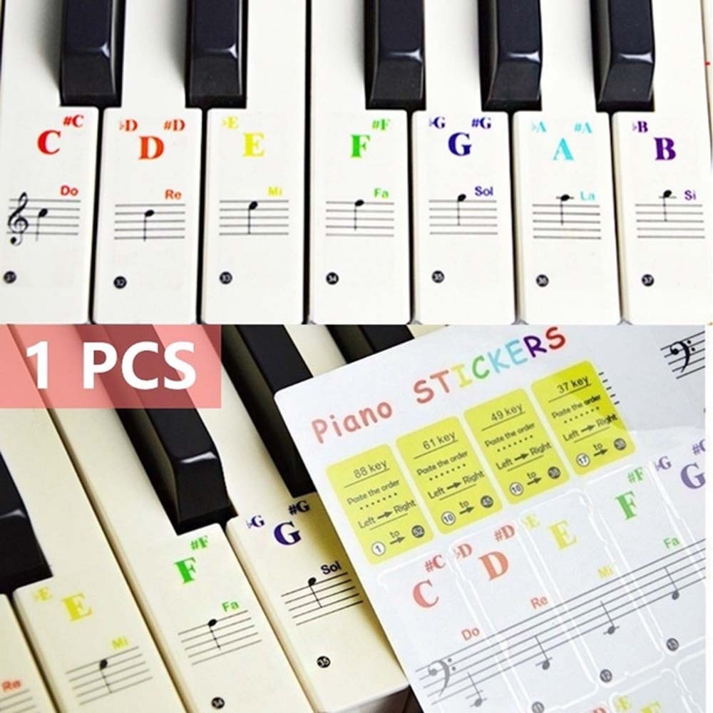 Jual Sticker Tuts Piano/Keyboard Piano/Piano Sticker/Stiker Keyboard ...