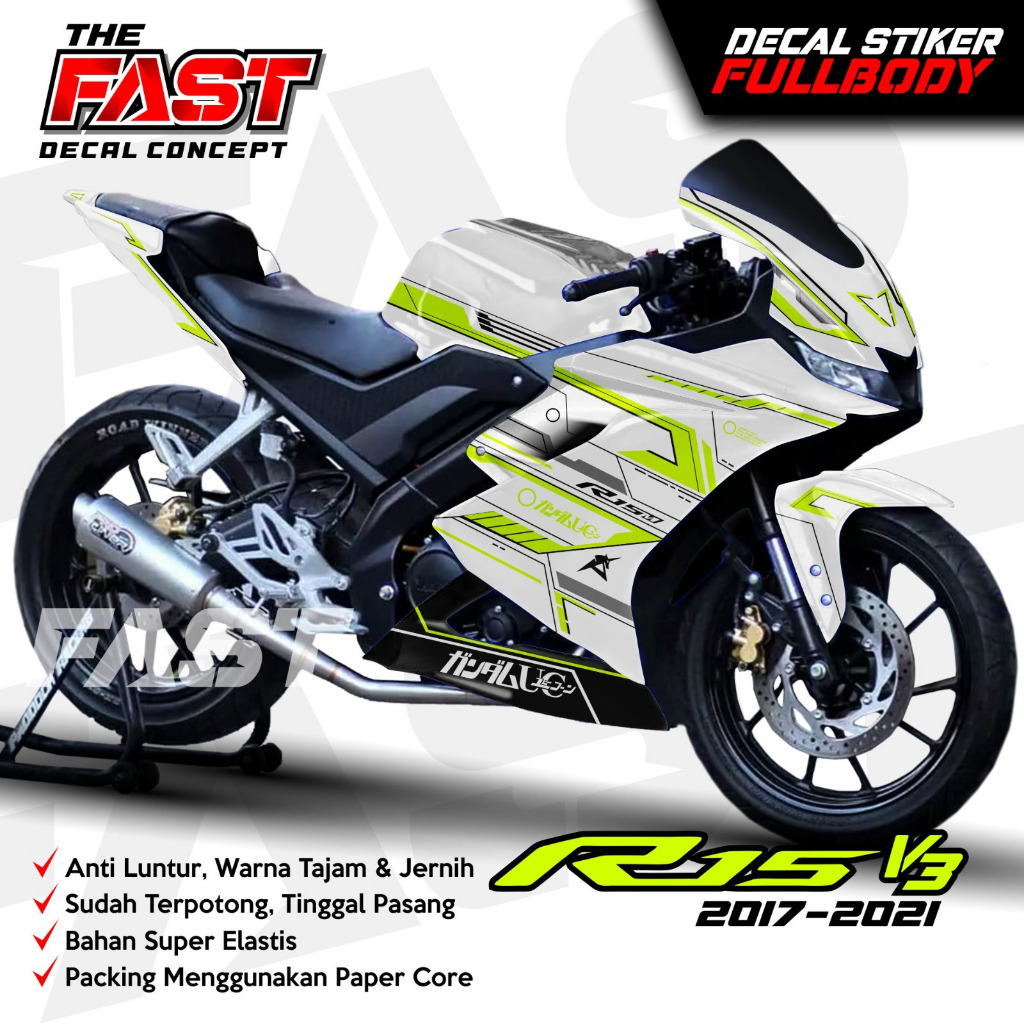 Jual (TERBARU) BISA COD Decal Stiker R15 V3 Full Body Stiker Decal R15 ...