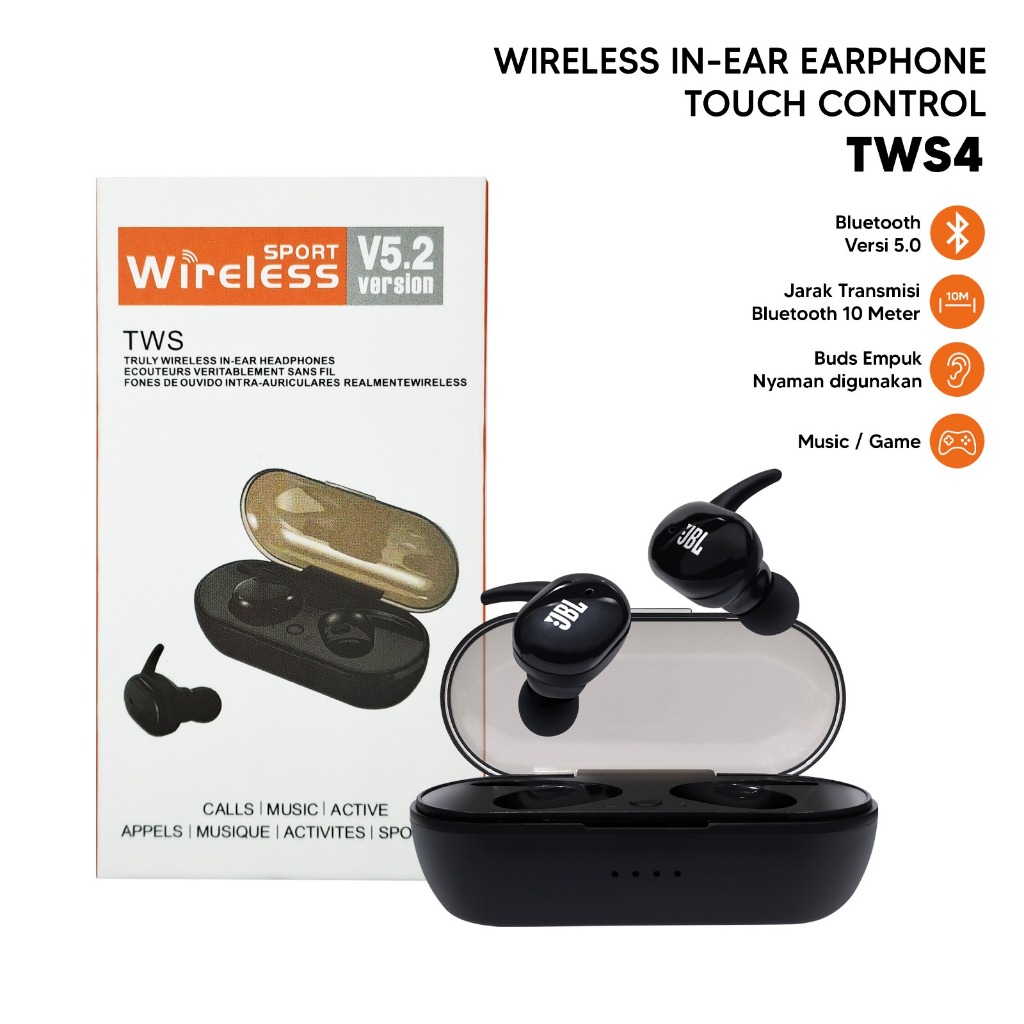 Wireless Earphone Jbl Tws Plus JBL Wireless In-Ear Headphones With