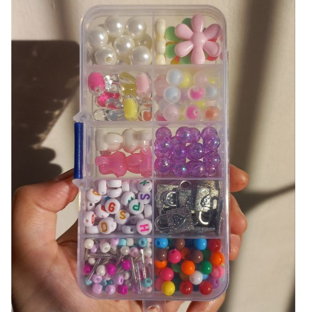 Jual MERONCE MANIK-MANIK 10 SEKAT (Isi Lebih Banyak) Mainan Anak DIY ...