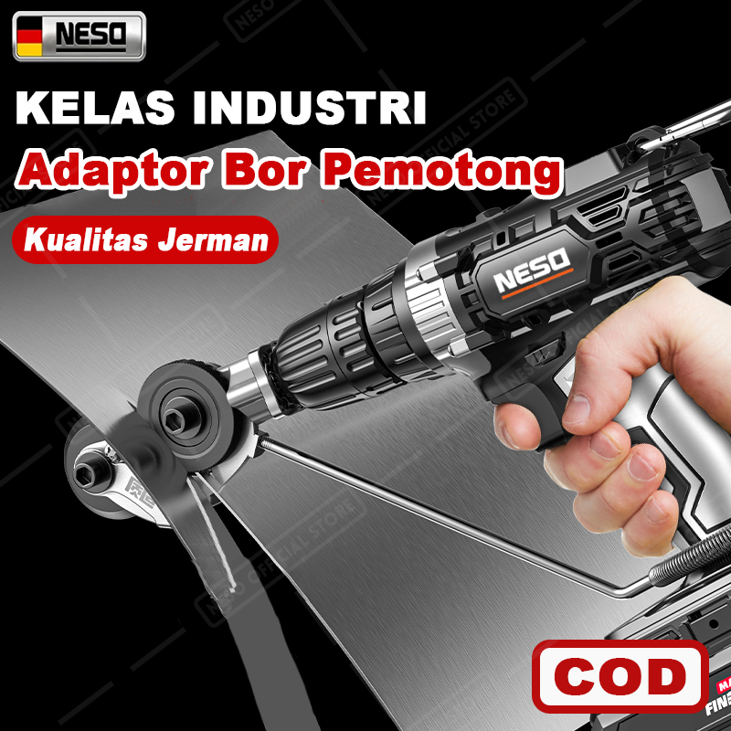 Jual Neso Adapter Drill Plate Cutter Alat Cod Adaptor Bor Pemotong