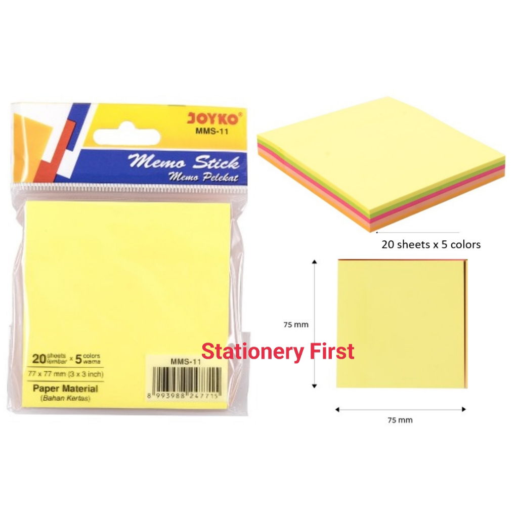 Jual Memo Stick Sticky Note Kertas Memo Tempel JOYKO MMS-11 | Shopee ...