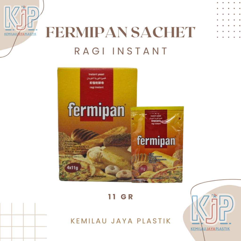 Jual Fermipan / Ragi Instant / Instant Yeast Sachet 11 GR | Shopee ...