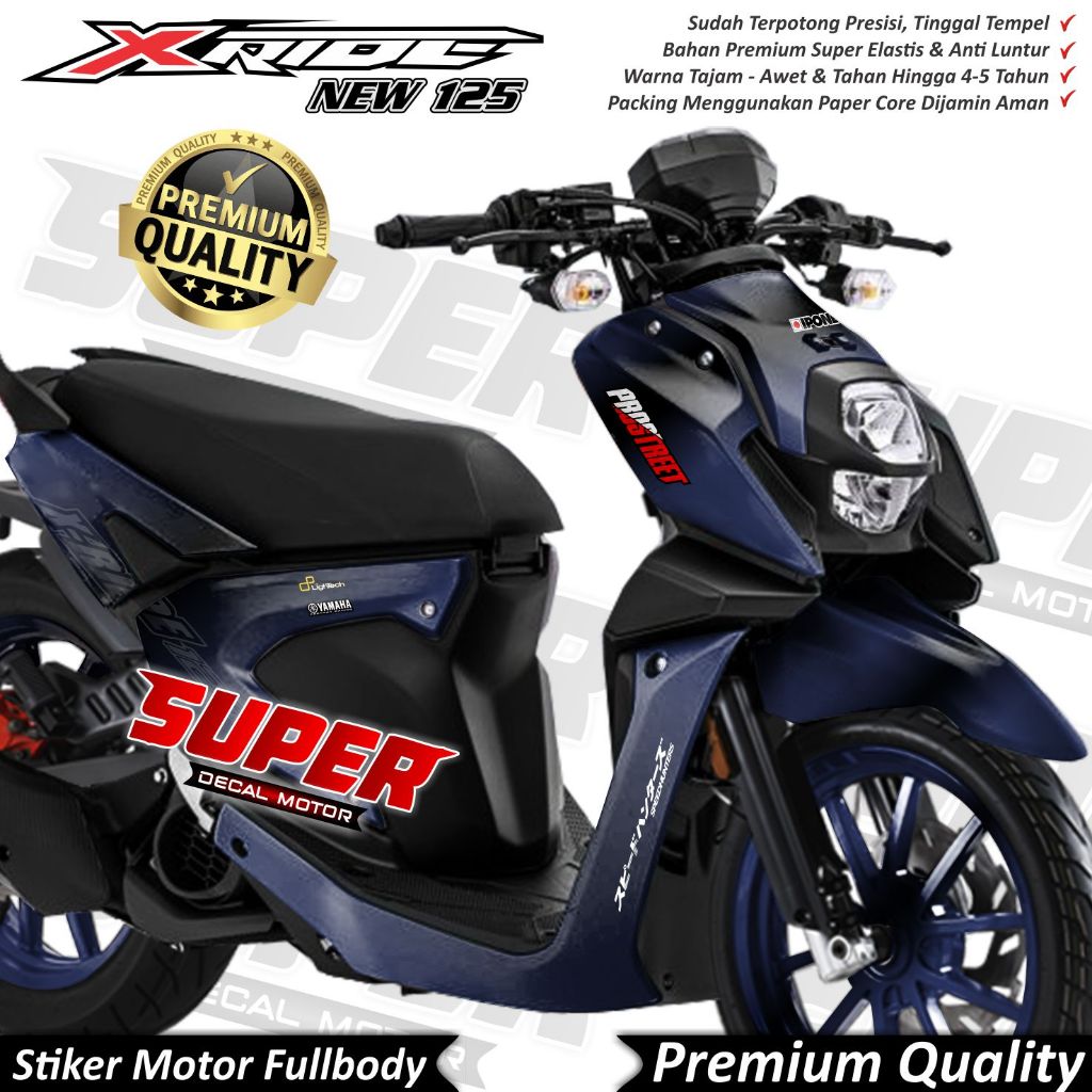 Jual Stiker Decal Motor Yamaha X RIDE 125 Full Body Variasi Gradasi ...