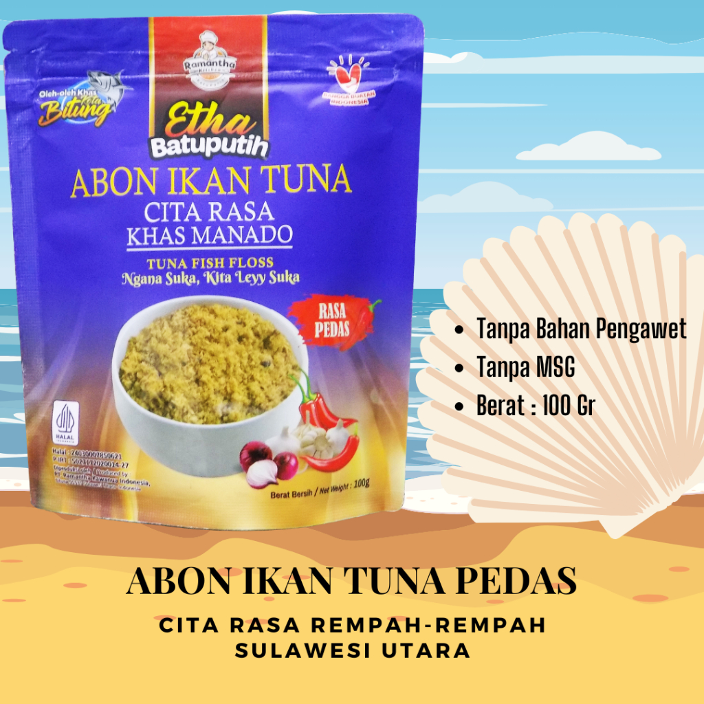 Jual RAMANTHA ABON TUNA KHAS MANADO VARIAN PEDAS 100g | Shopee Indonesia