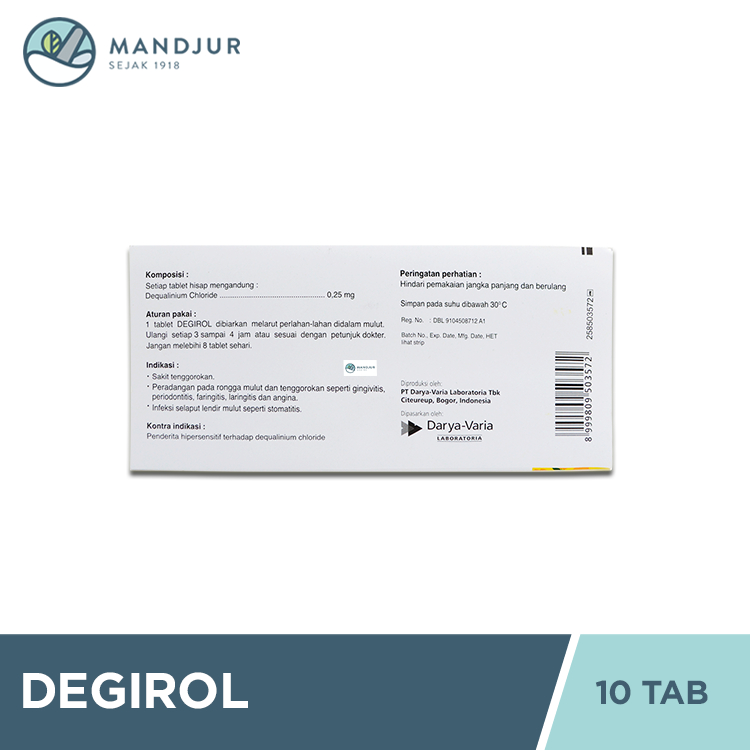 Jual DEGIROL 1 STRIP @ 10 TABLET HISAP | Shopee Indonesia
