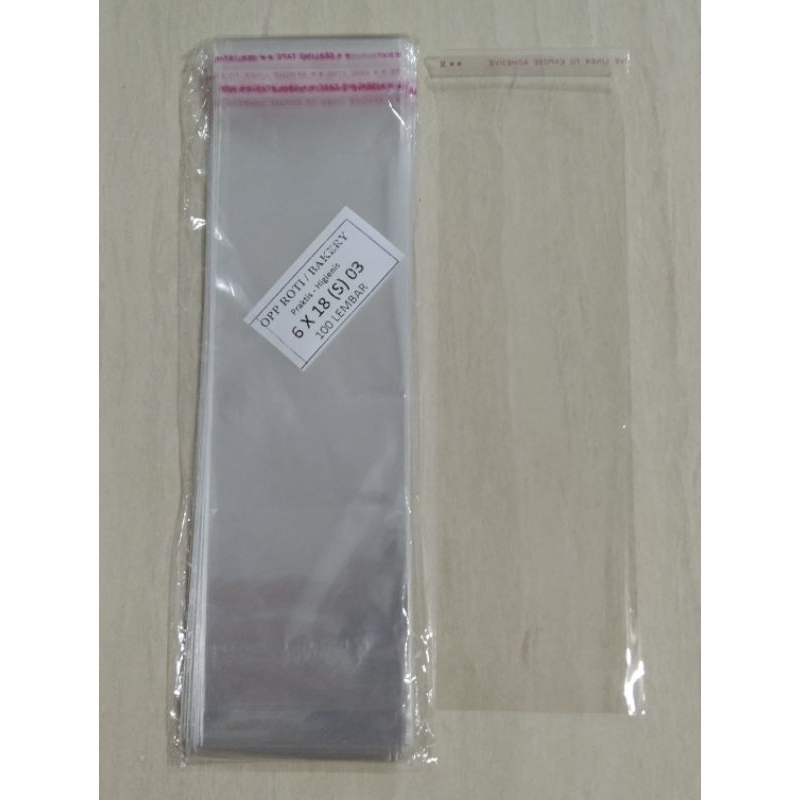 Jual Plastik Opp Lem Ukuran 6X18cm Jual Per 10 Pcs | Shopee Indonesia
