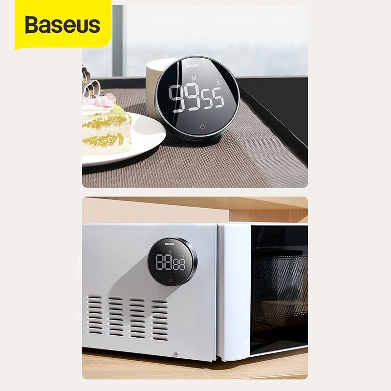 Jual BASEUS ORIGINAL Timer HEYO PRO Rotation Countdown Digital Kitchen ...