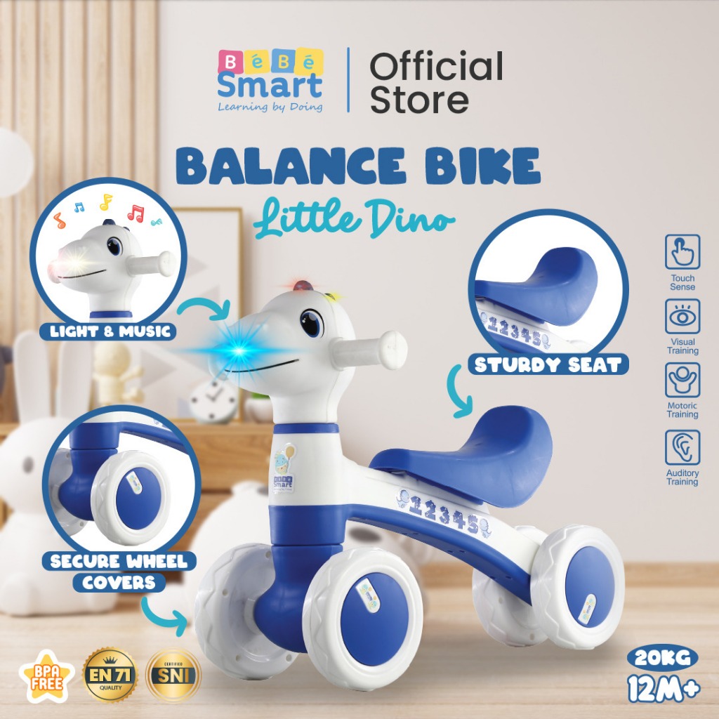 Jual BEBE SMART Balance Bike Bear / Balance Bike Dino / Mainan Sepeda ...