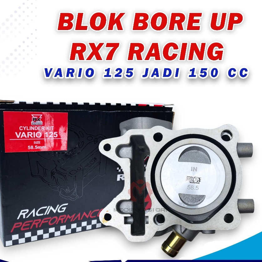 Jual Vario 125 Blok Boreup KZR Blok Seher Rx7 Racing 58.5mm pin 13 ...