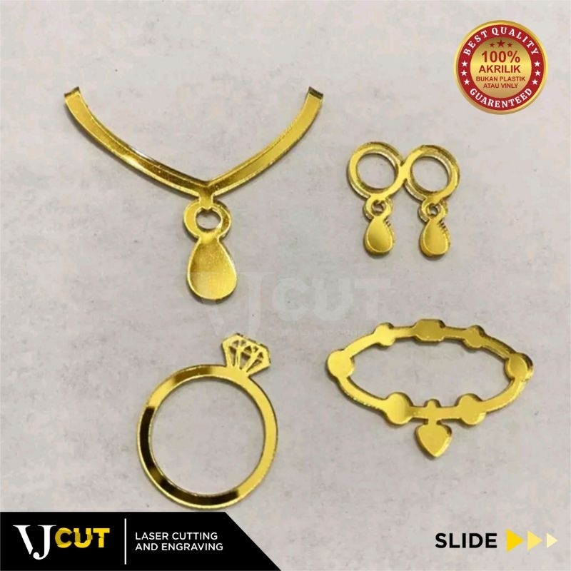 Jual Replika Perhiasan mahar/perhiasan mini akrilik/replika isian mahar ...