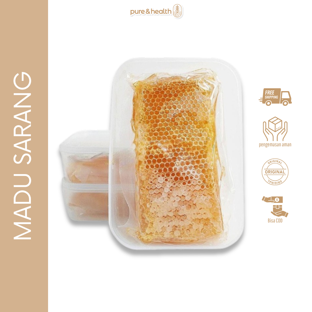 Jual Madu Sarang Honey Comb 500 Gram Sarang Madu Asli Murni Natural