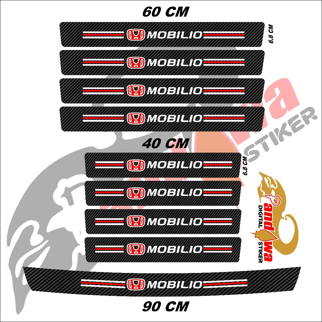 Jual stiker carbon fiber stiker pengaman mobil Mobilio Sticker ...
