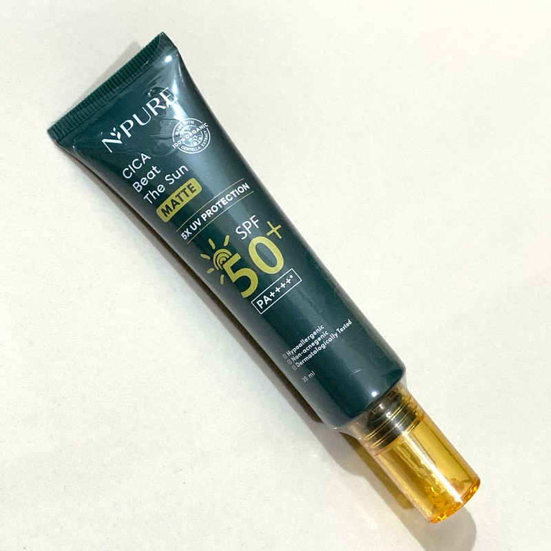 Jual [Exp 2029] NPURE Sunscreen Cica Beat The Sun SPF 50 PA++++ MATTE ...