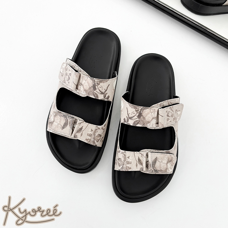 Kyoree Ivy Sandal Wanita Platform Insole Printing