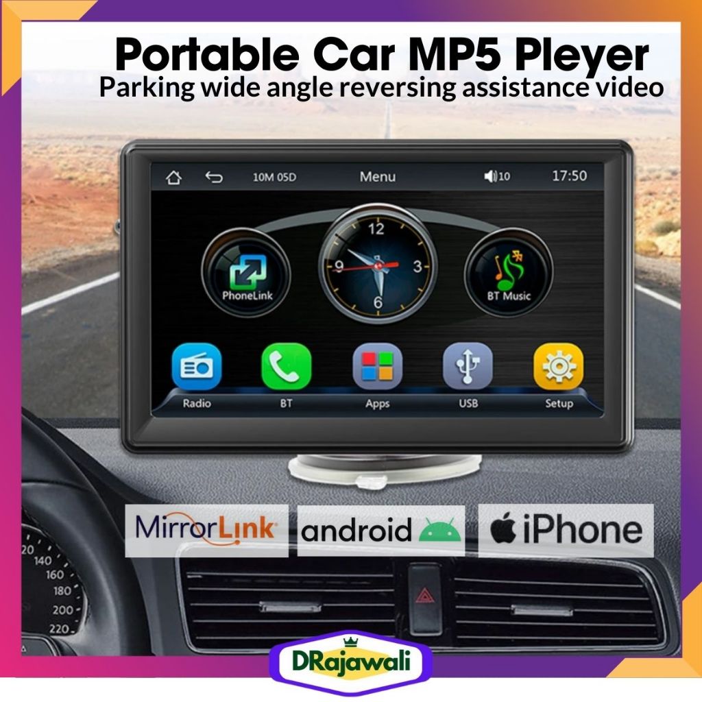 Jual Multimedia Video Player Wireless Carplay Android Auto 7 Inch ...