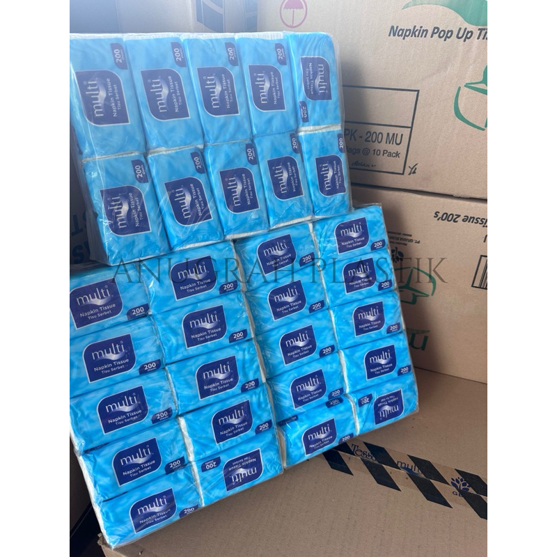 Jual TISSUE MULTI NAPKIN 200 SHEETS ISI 10 PCS | Shopee Indonesia