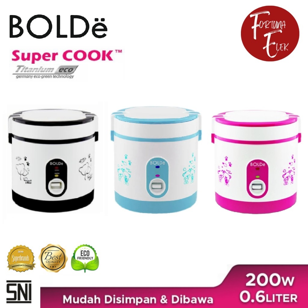 Jual BOLDe Super Rice Cooker Titanium Eco 0.6 L Penanak Nasi Mini Kecil ...