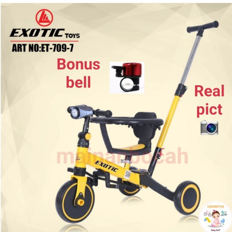 Jual Sepeda Roda Tiga Exotic 709-7 Balance Bike Exotic | Shopee Indonesia