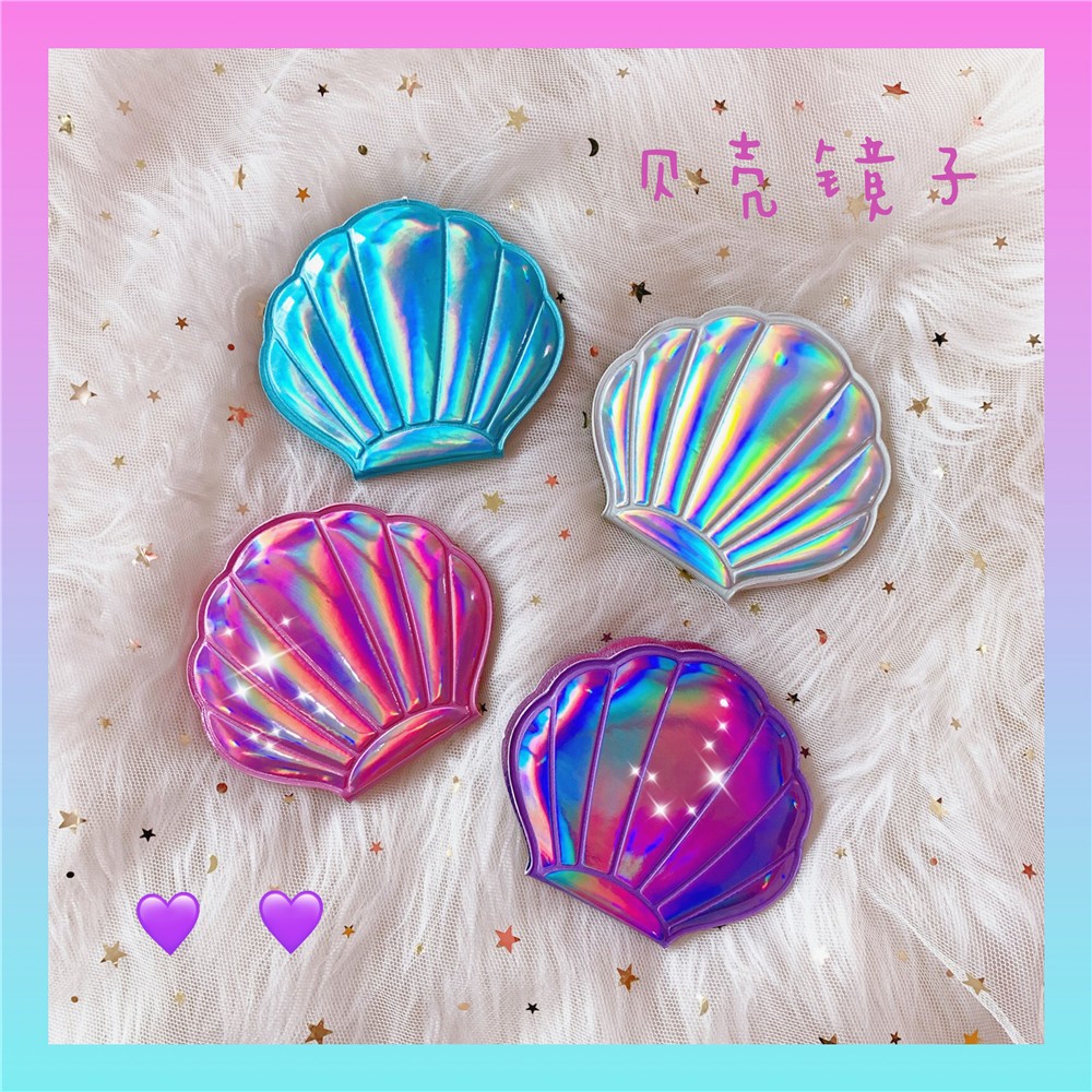 Jual Cermin Kerang Metalic/Ariel Shell Mirror/Cermin Mermaid (mirror ...