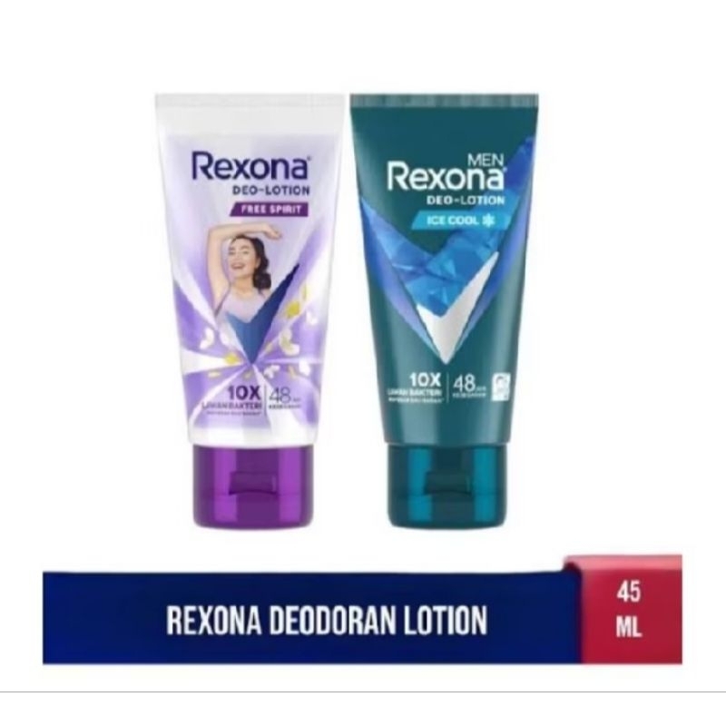 Jual REXONA DEO LOTION ICE COOL 45 G / FREE SPIRIT 45G | Shopee Indonesia