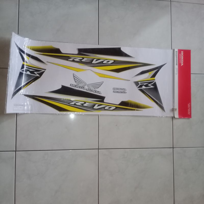 Jual 871Z0KWY710ZE lis body stiker striping honda revo sampan 2008 CW R ...