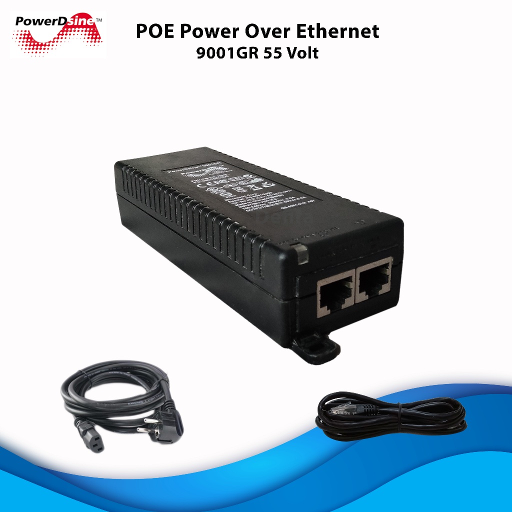 Injecteur PoE Actif 1-port Gigabit 48V 1A 30W 802.3at avec câble EU inclus