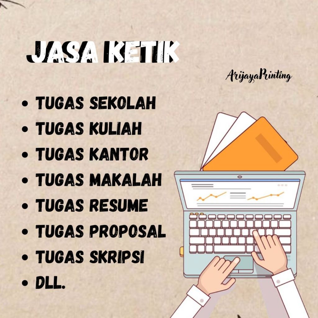 JASA KETIK BERBAGAI TUGAS MURAH CEPAT EFISIEN