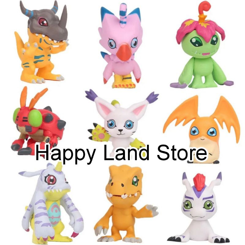 Jual Action Figure Set 9 Anime Digital Monster Digimon Cute Collection ...