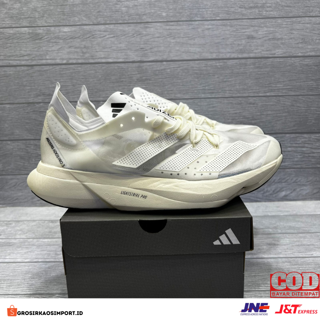 Jual ADIDAS ADIZERO ADIOS PRO 3 FULL WHITE AND PULSE MINT | Shopee ...