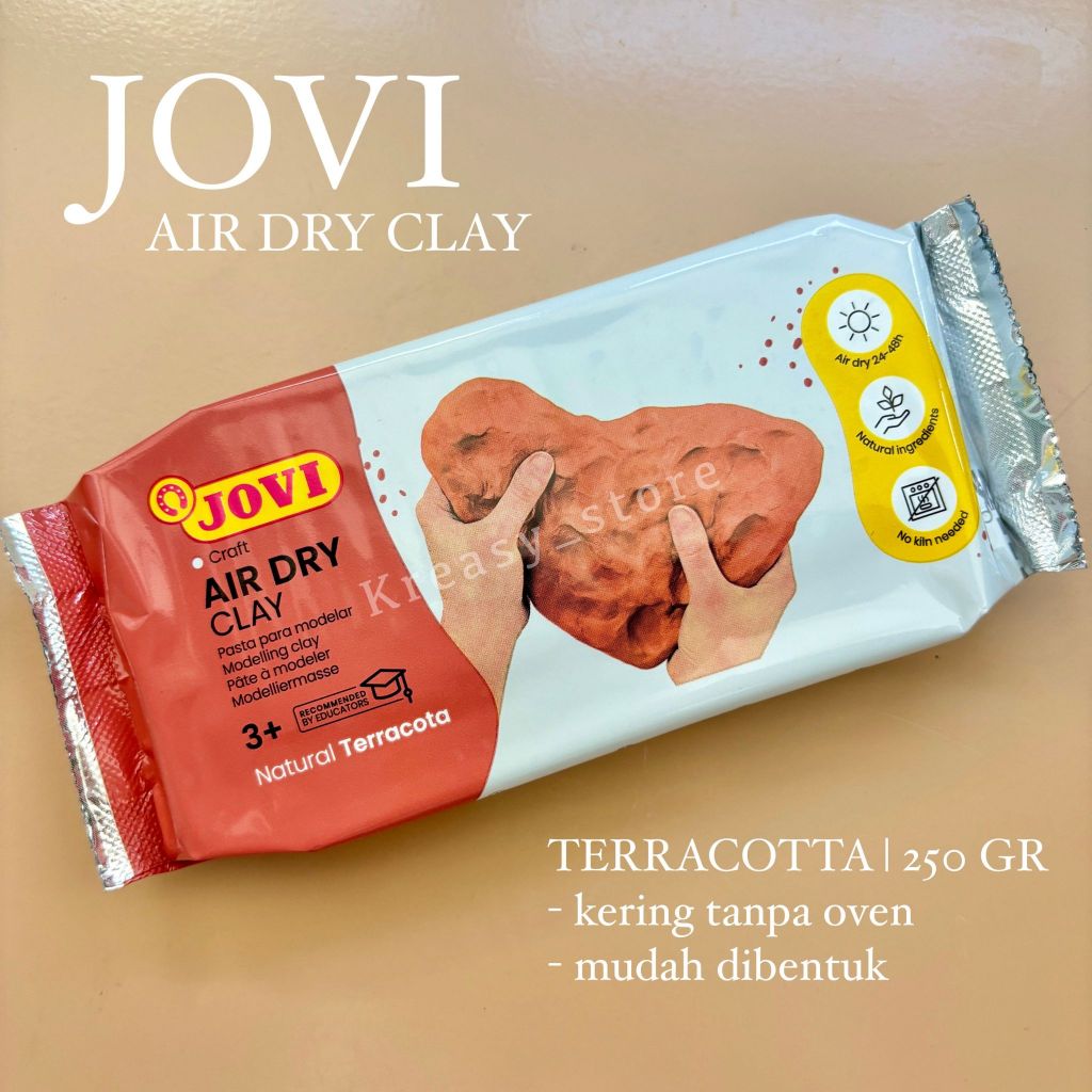Jual Air Dry Clay JOVI 250gr TERRACOTTA - Modelling Clay teracota ...